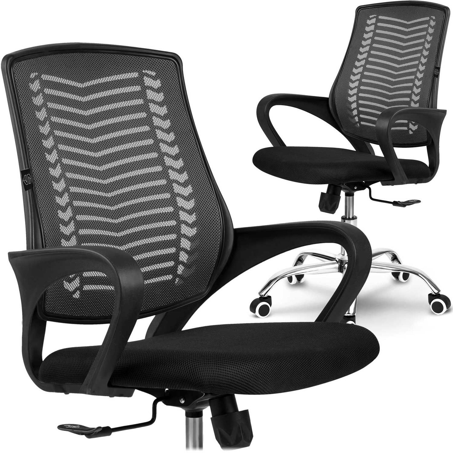 Micro-mesh office chair Sofotel Denar black