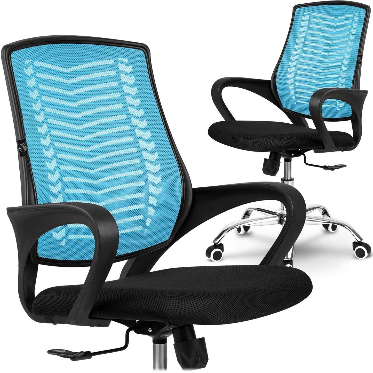Micro-mesh office chair Sofotel Denar blue