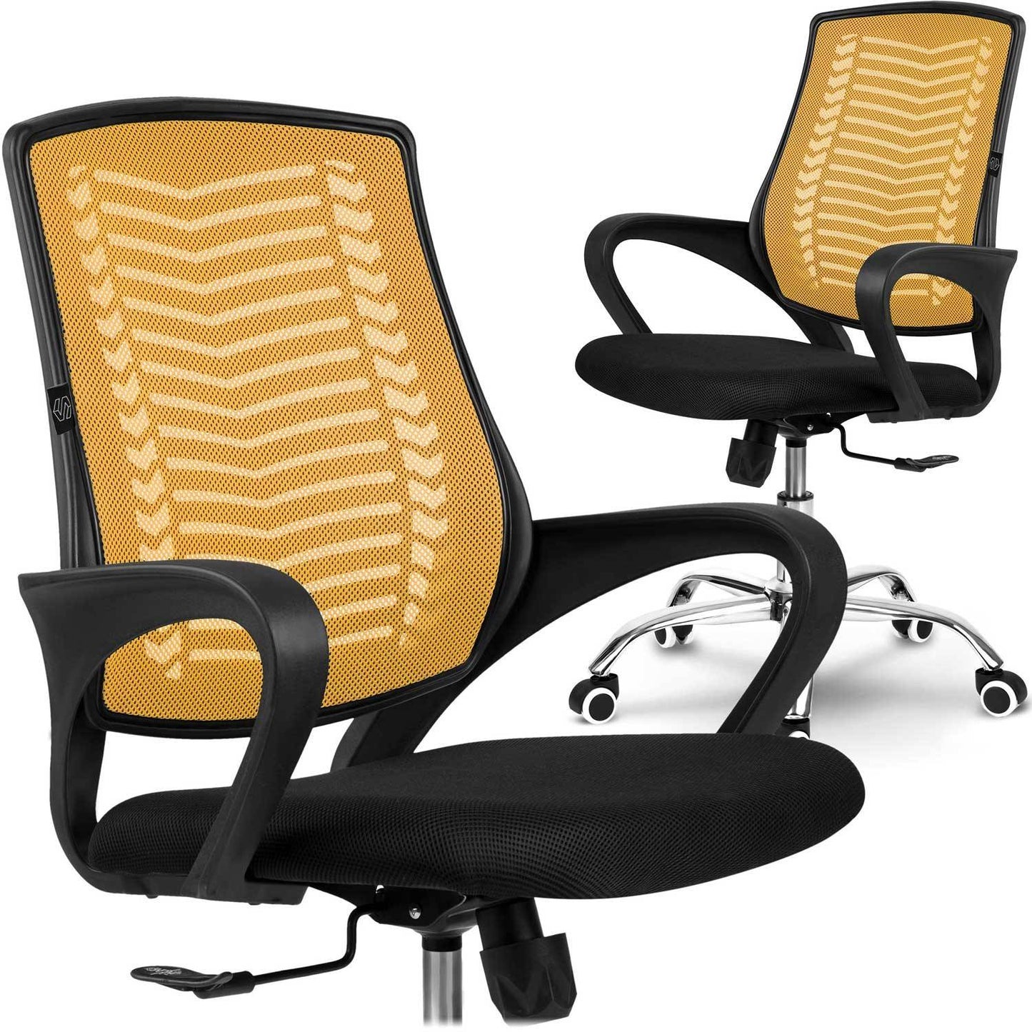 Micro-mesh office chair Sofotel Denar orange