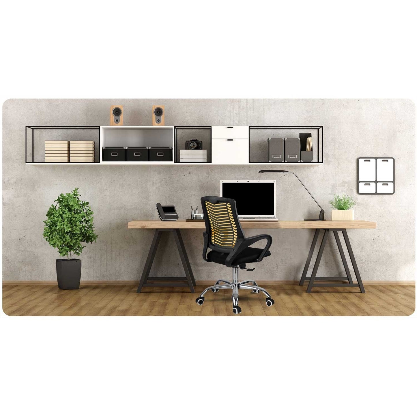 Micro-mesh office chair Sofotel Denar orange