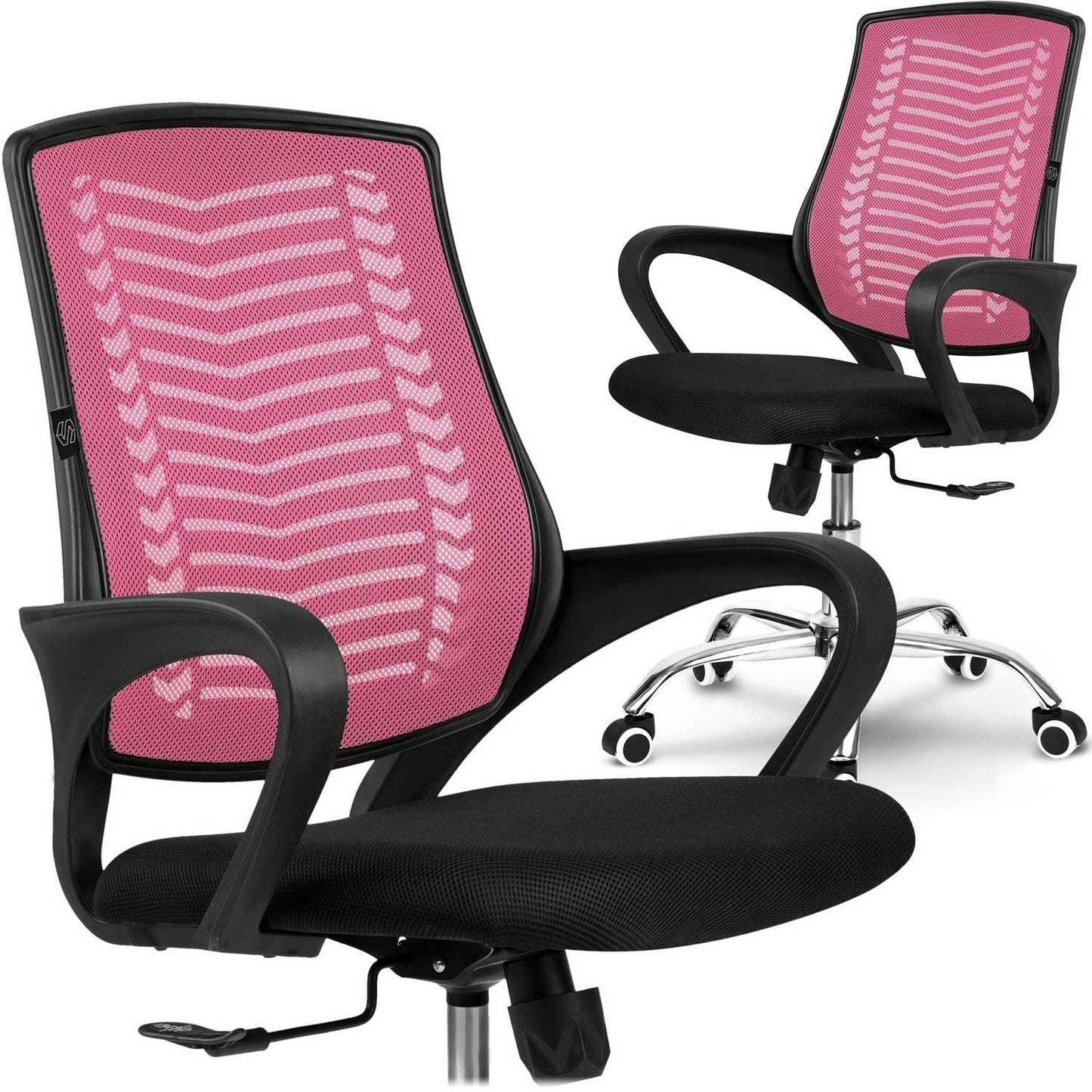 Micro-mesh office chair Sofotel Denar pink