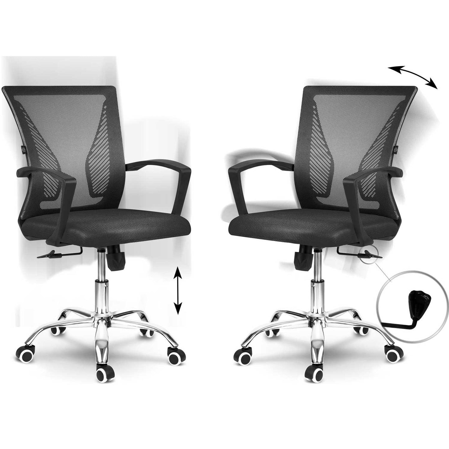 Micro-mesh office chair Sofotel Gontia black