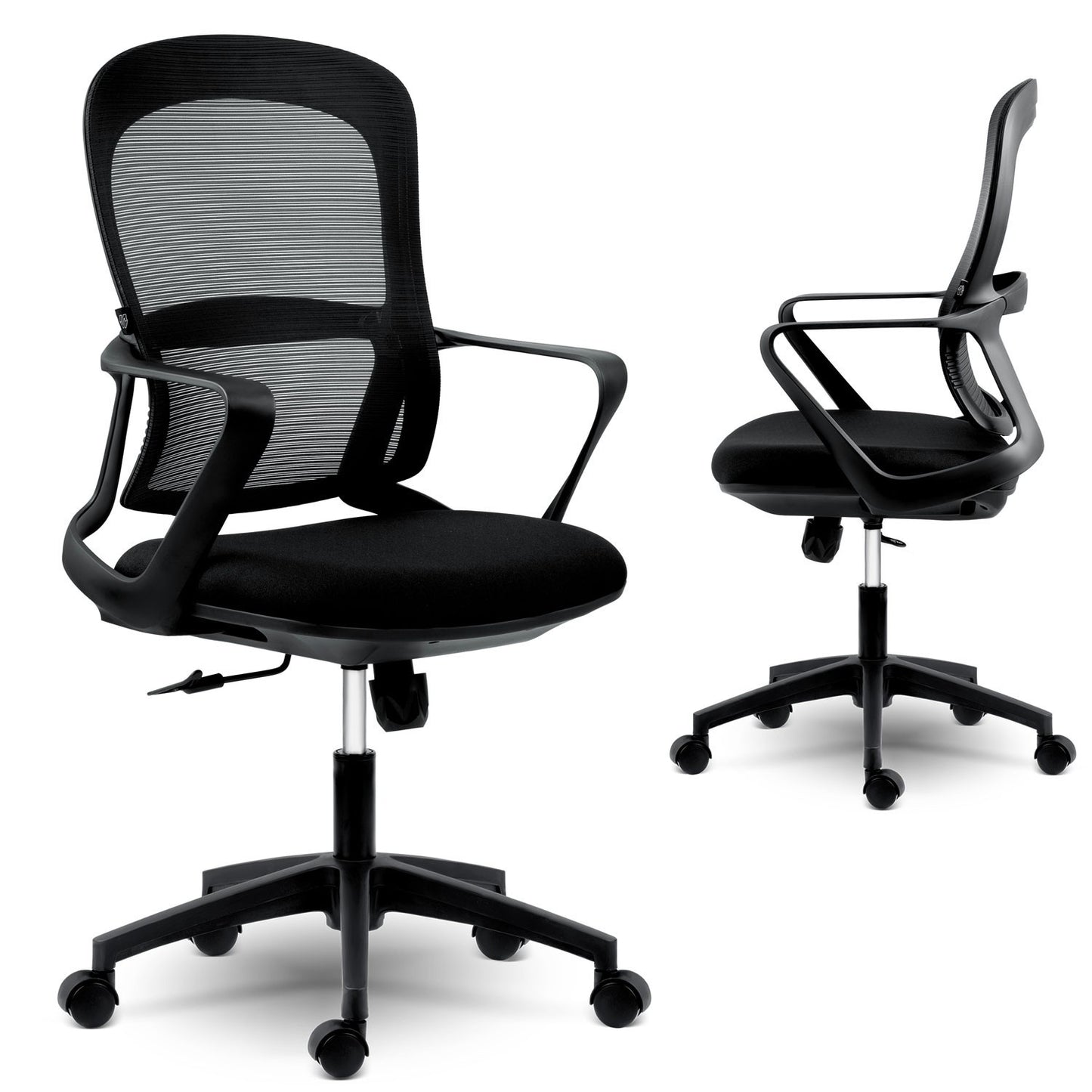 Micro-mesh office chair Sofotel Haga black
