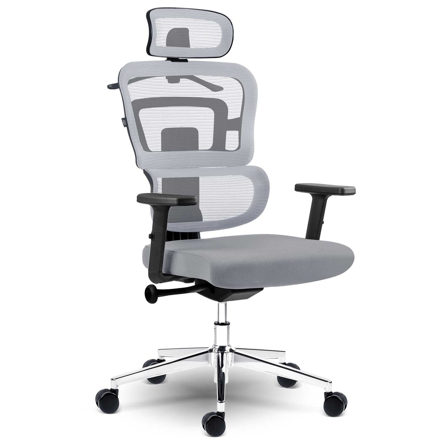 Micro-mesh office chair Sofotel Nicea gray