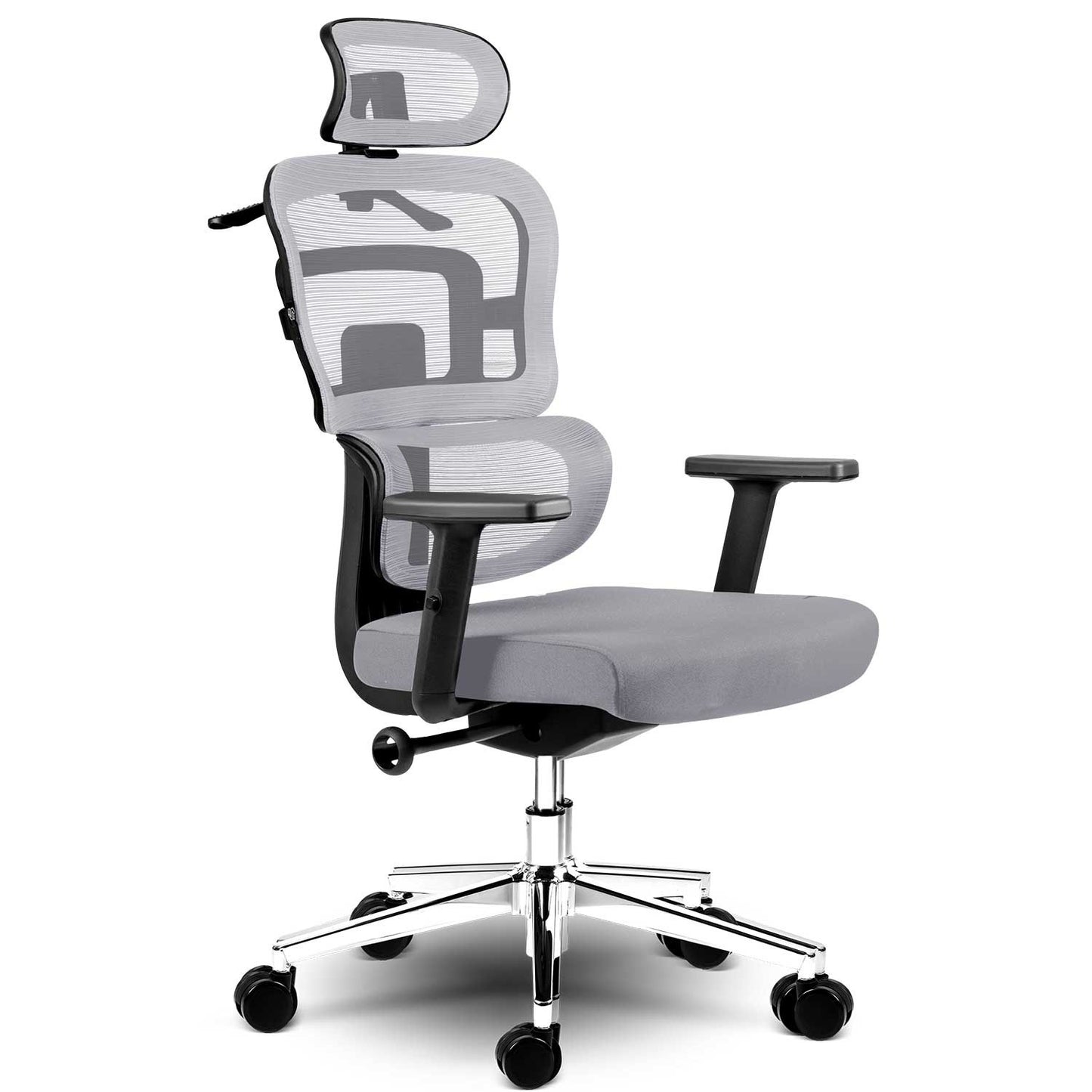 Micro-mesh office chair Sofotel Nicea gray