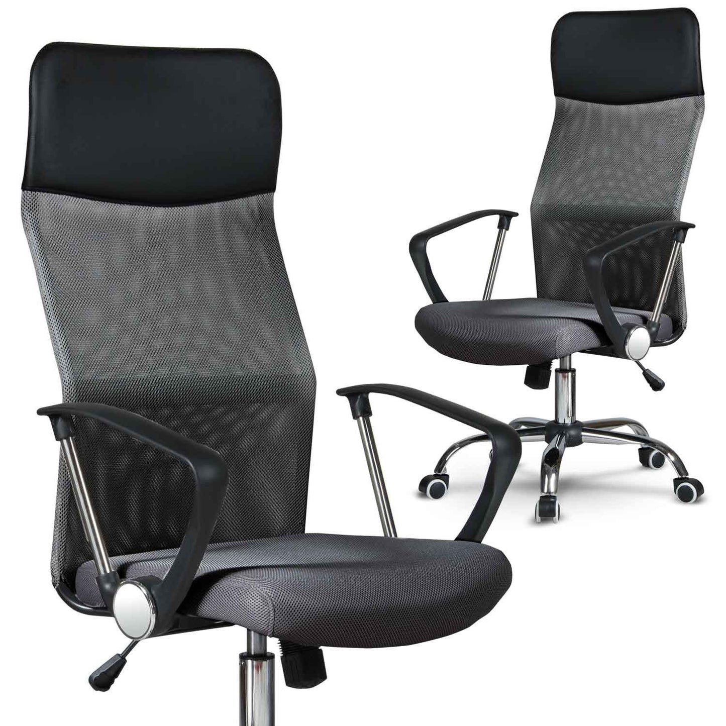 Micro-mesh office chair Sofotel Sydney dark grey