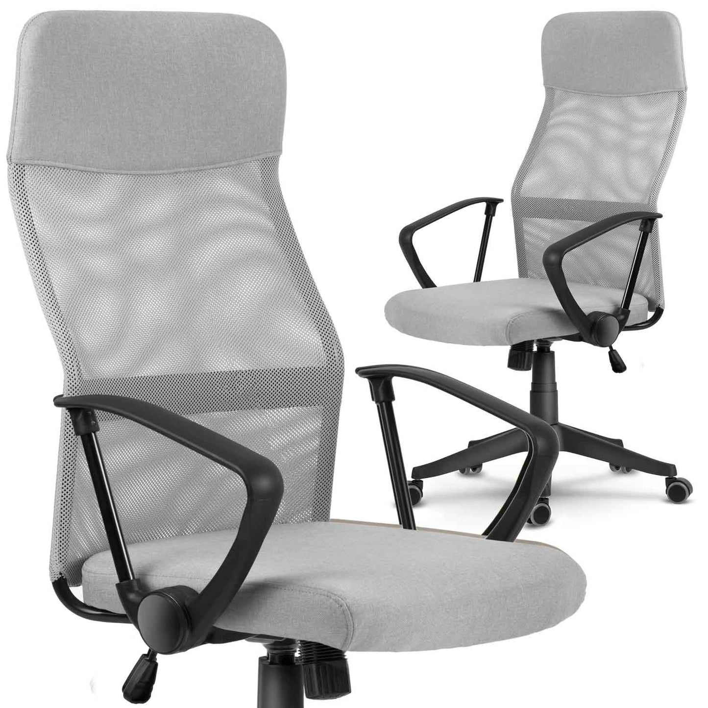 Micro-mesh office chair Sofotel Sydney light grey
