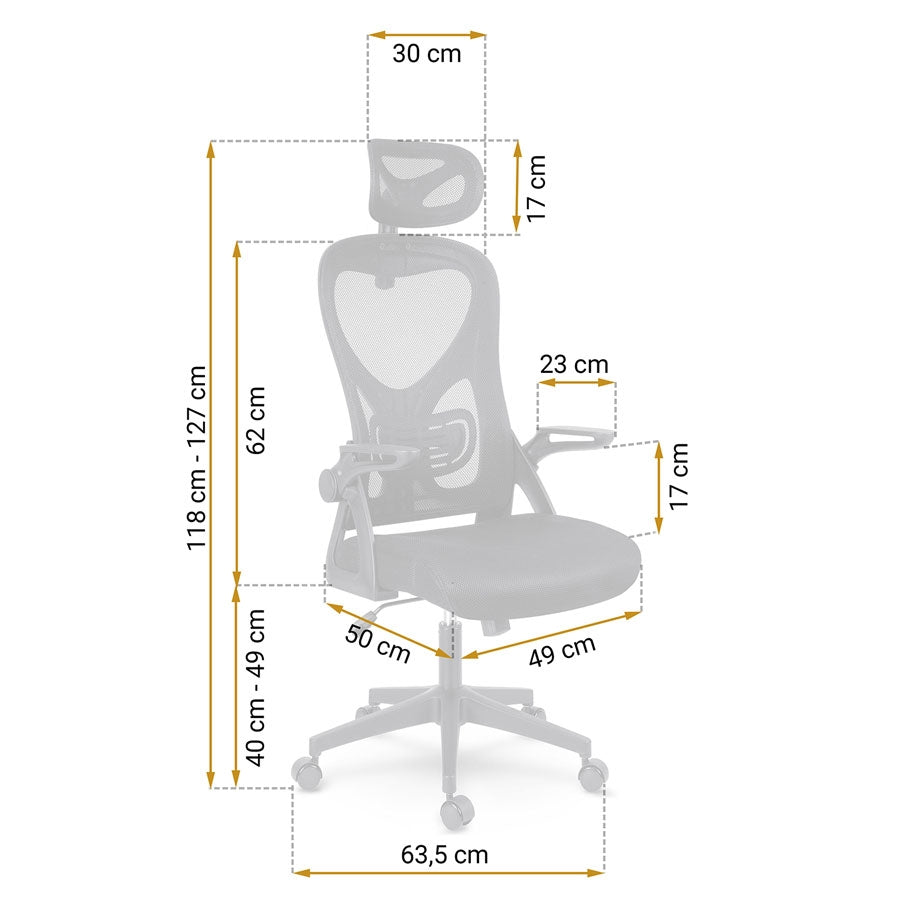 Micro-mesh office chair Sofotel Todden black