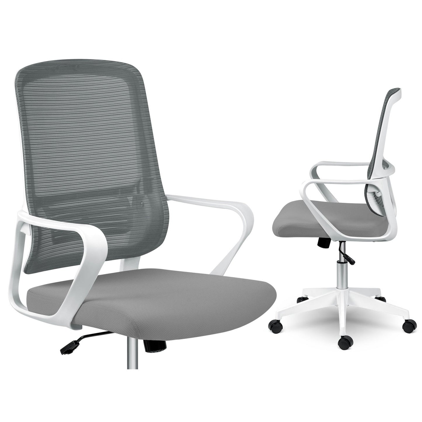 Micro-mesh office chair Sofotel Wizo gray and white