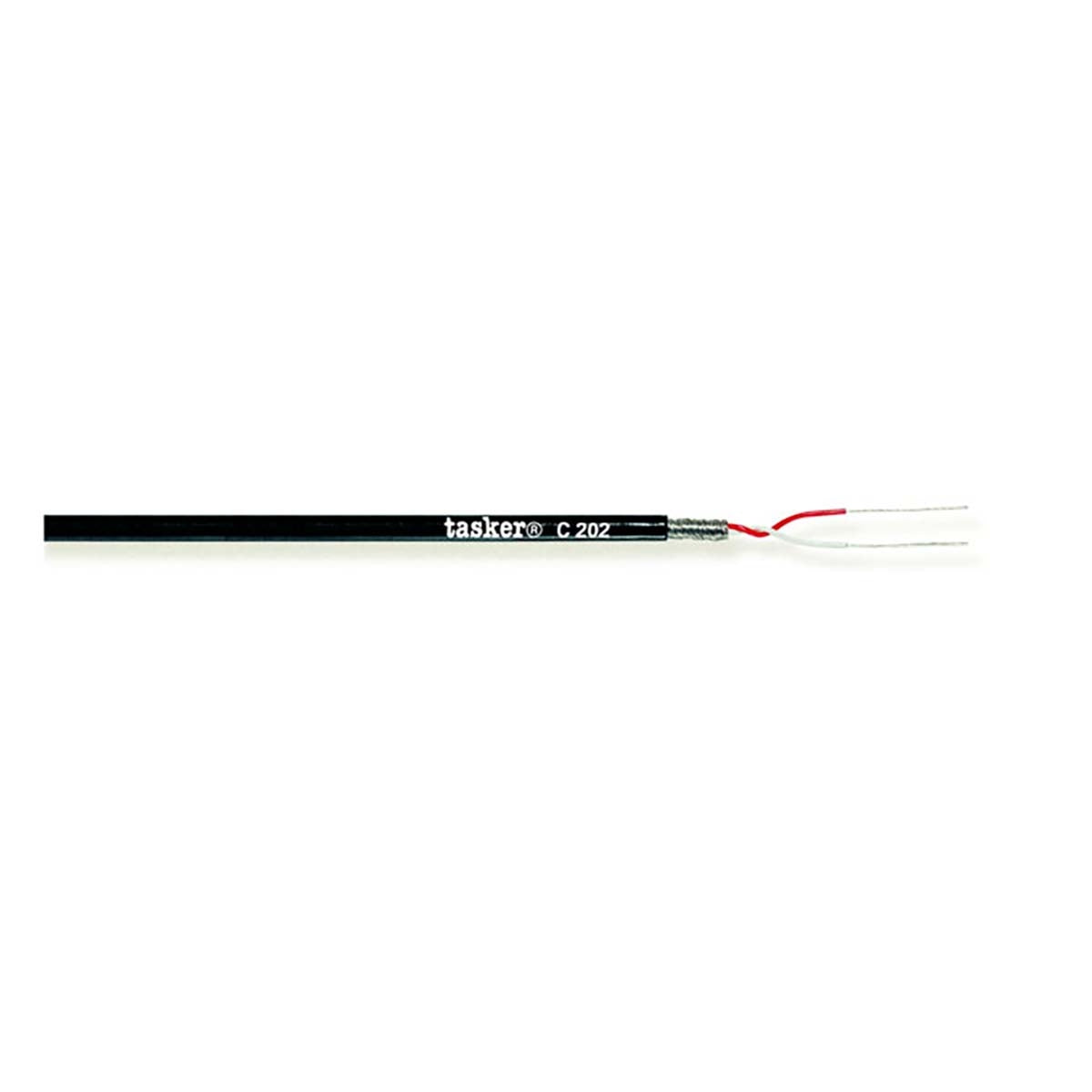 Microphone Cable on Reel 2x 0.08 mm² 100 m Black