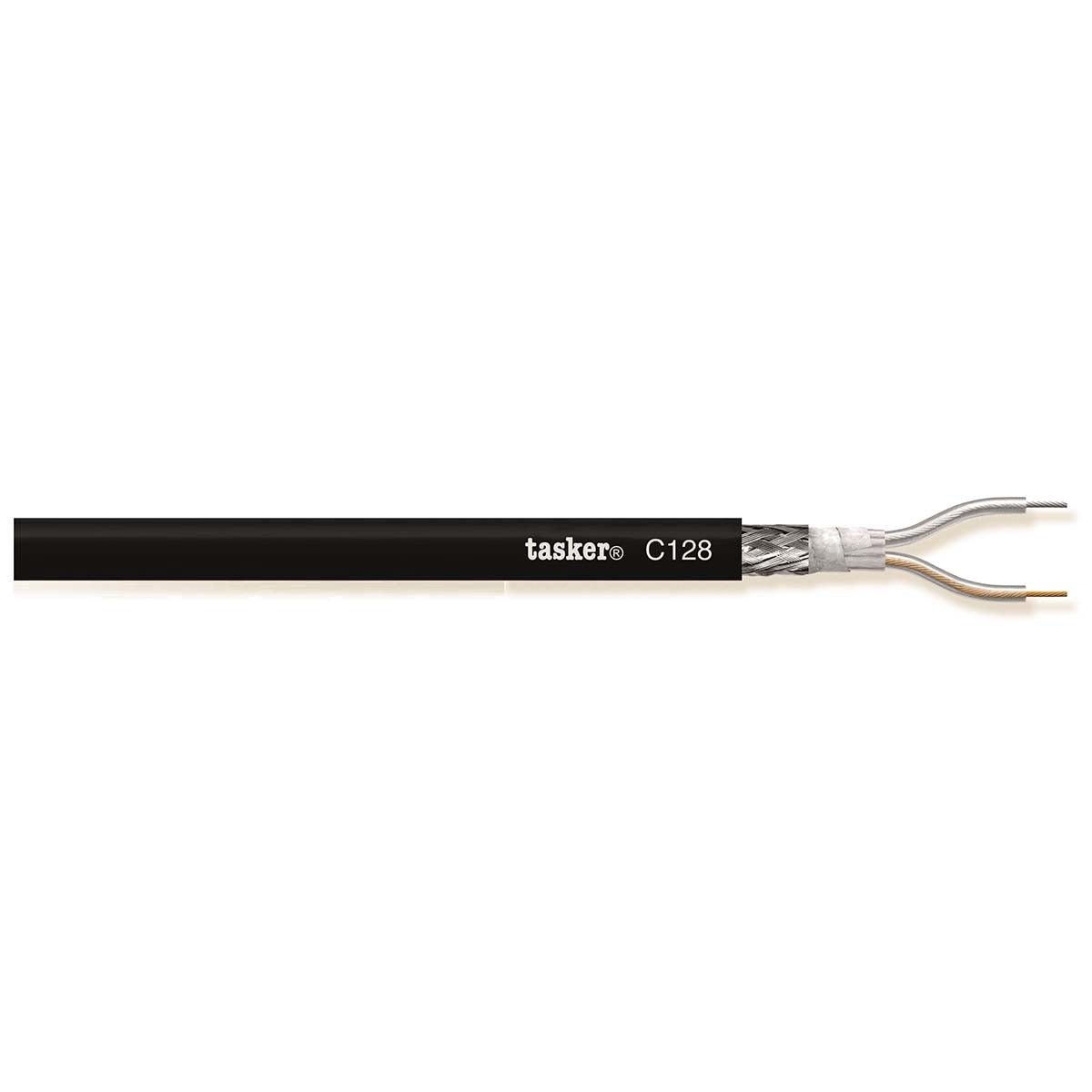 Microphone Cable on Reel 2x 0.35 mm² 100 m Black