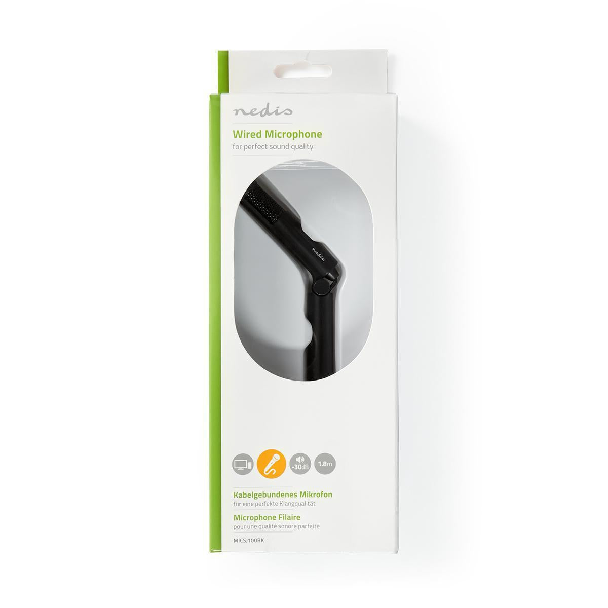 Microphone | Used for: Computer / Desktop / Smartphone / Tablet | Wire bound | 1x 3.5 mm