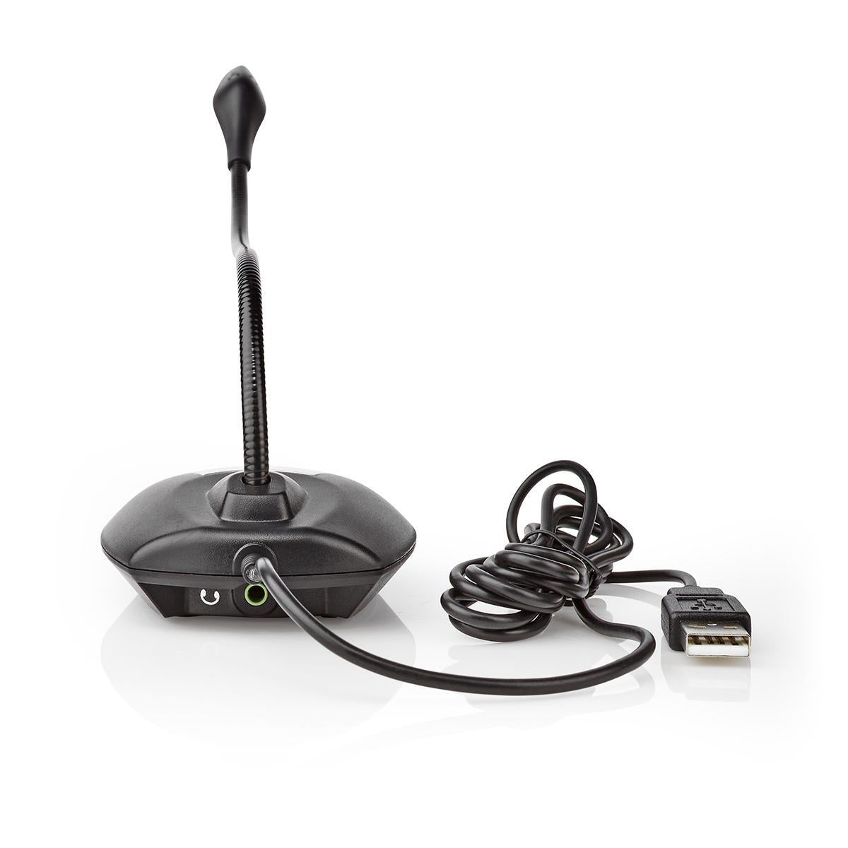 Microphone | Used for: Computer / Desktop | Wire bound | USB A Male | On / off button | Headphone jack