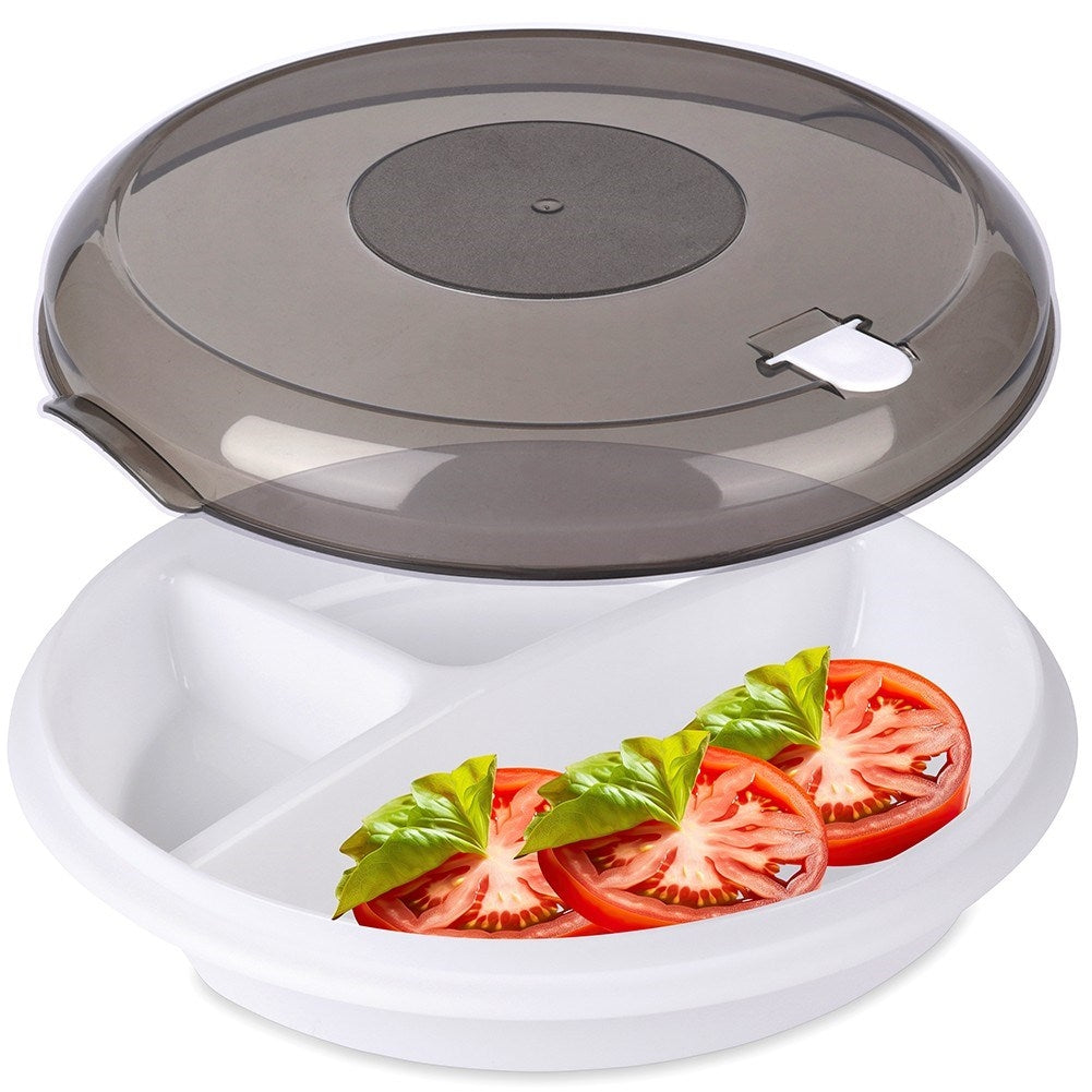 Microwave Safe Lunch Box with Sections and Steam Vent