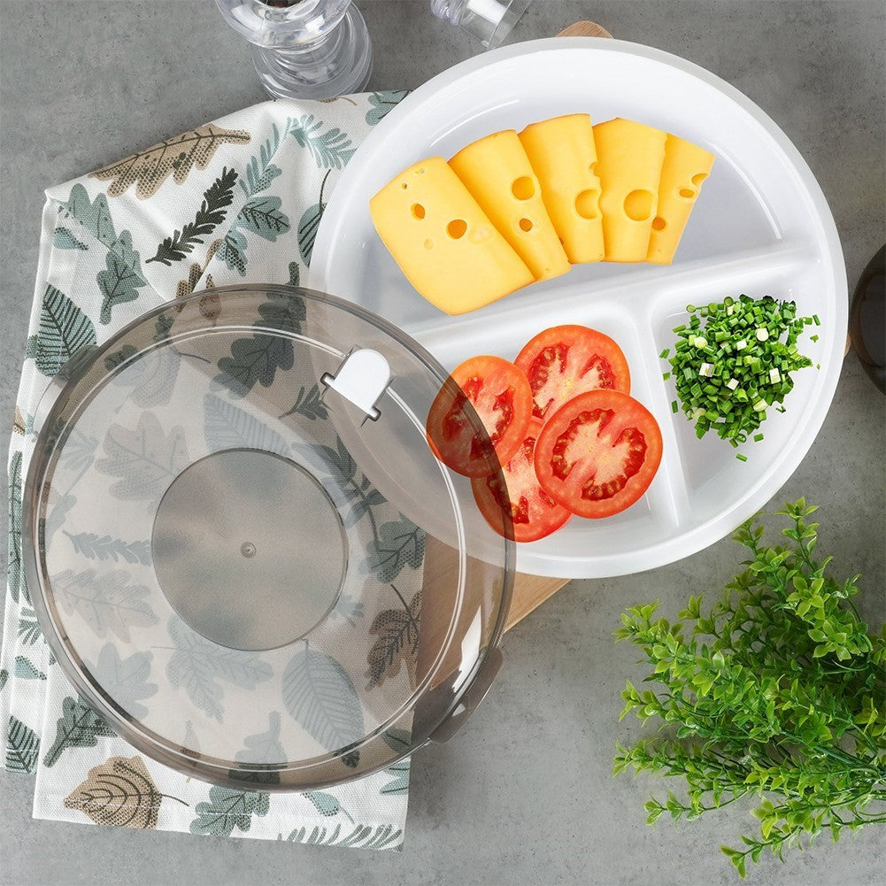 Microwave Safe Lunch Box with Sections and Steam Vent