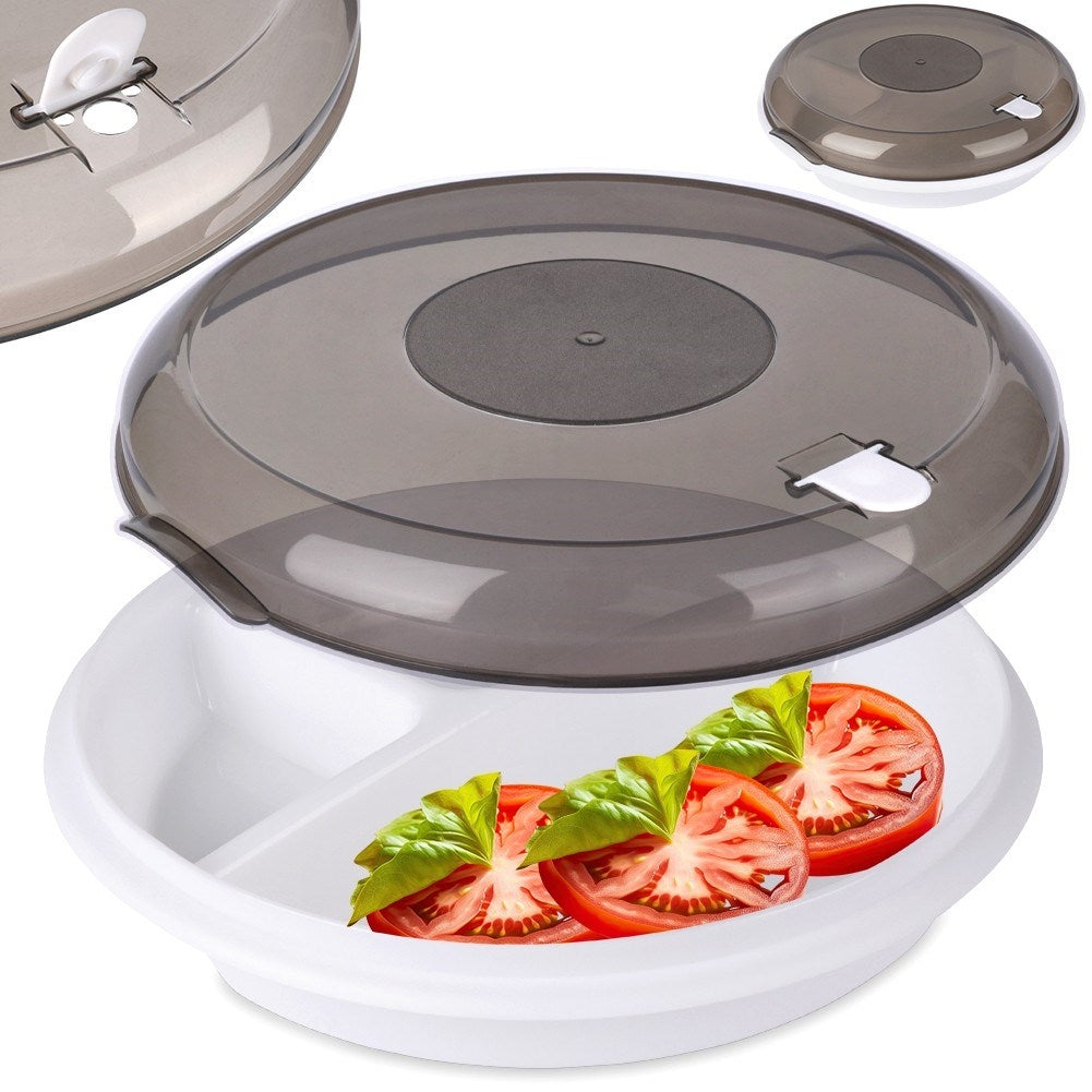 Microwave Safe Lunch Box with Sections and Steam Vent