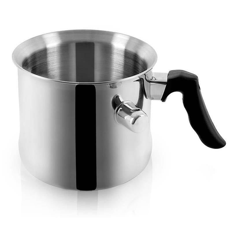 Milk pan with water jacket - Prevents burning