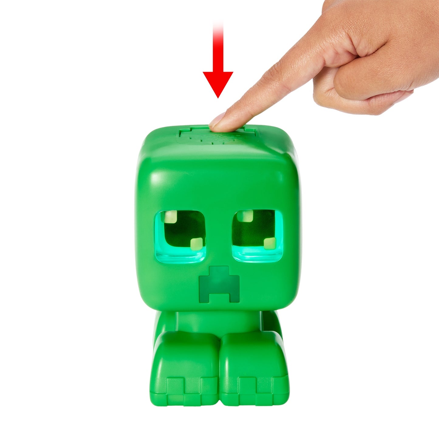 Minecraft Creeper Toy with Sound and Light, 15 cm