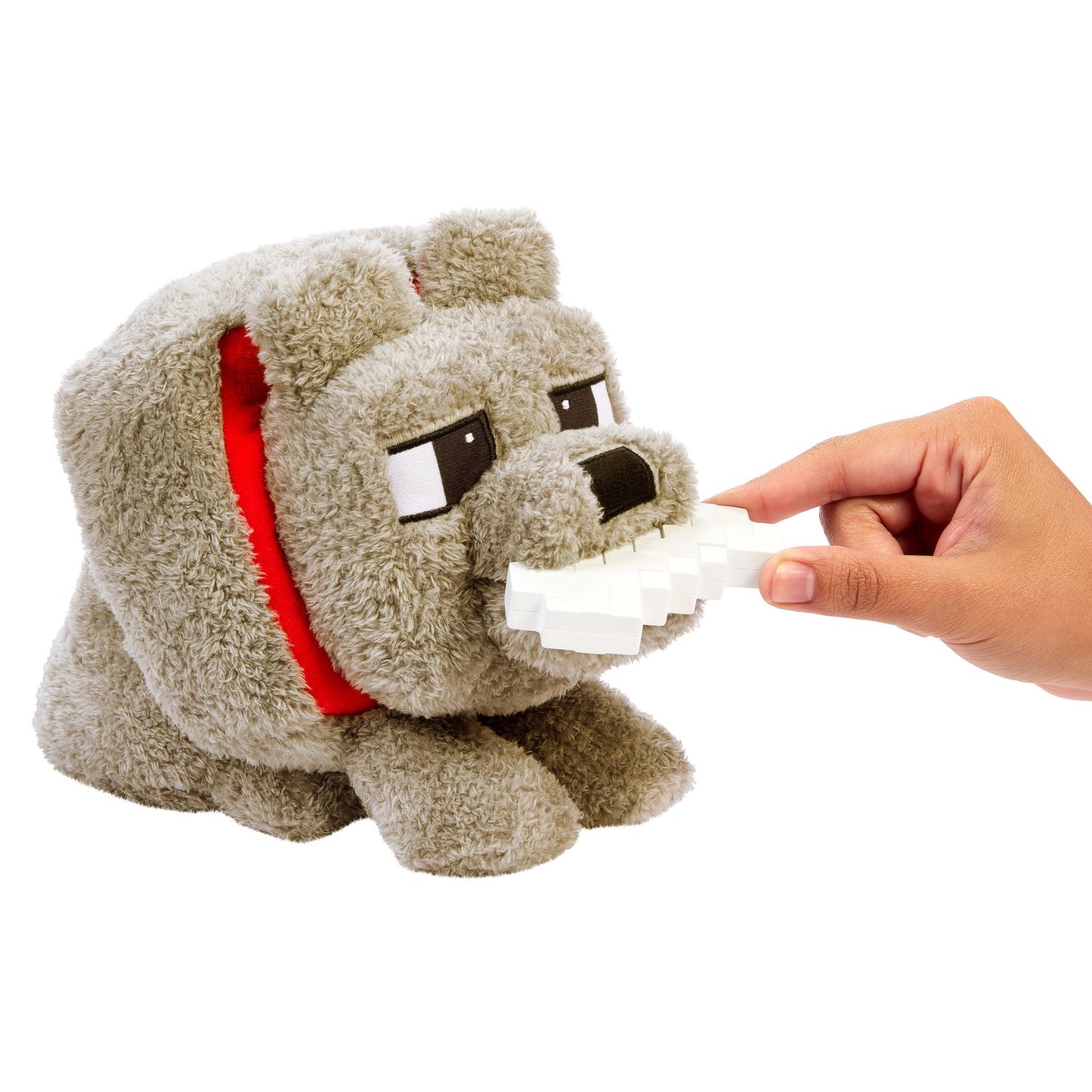 Minecraft Wolf Plush with Sounds, 12-Inch Toy