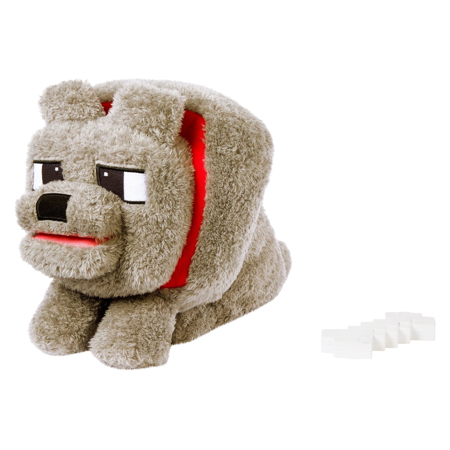 Minecraft Wolf Plush with Sounds, 12-Inch Toy