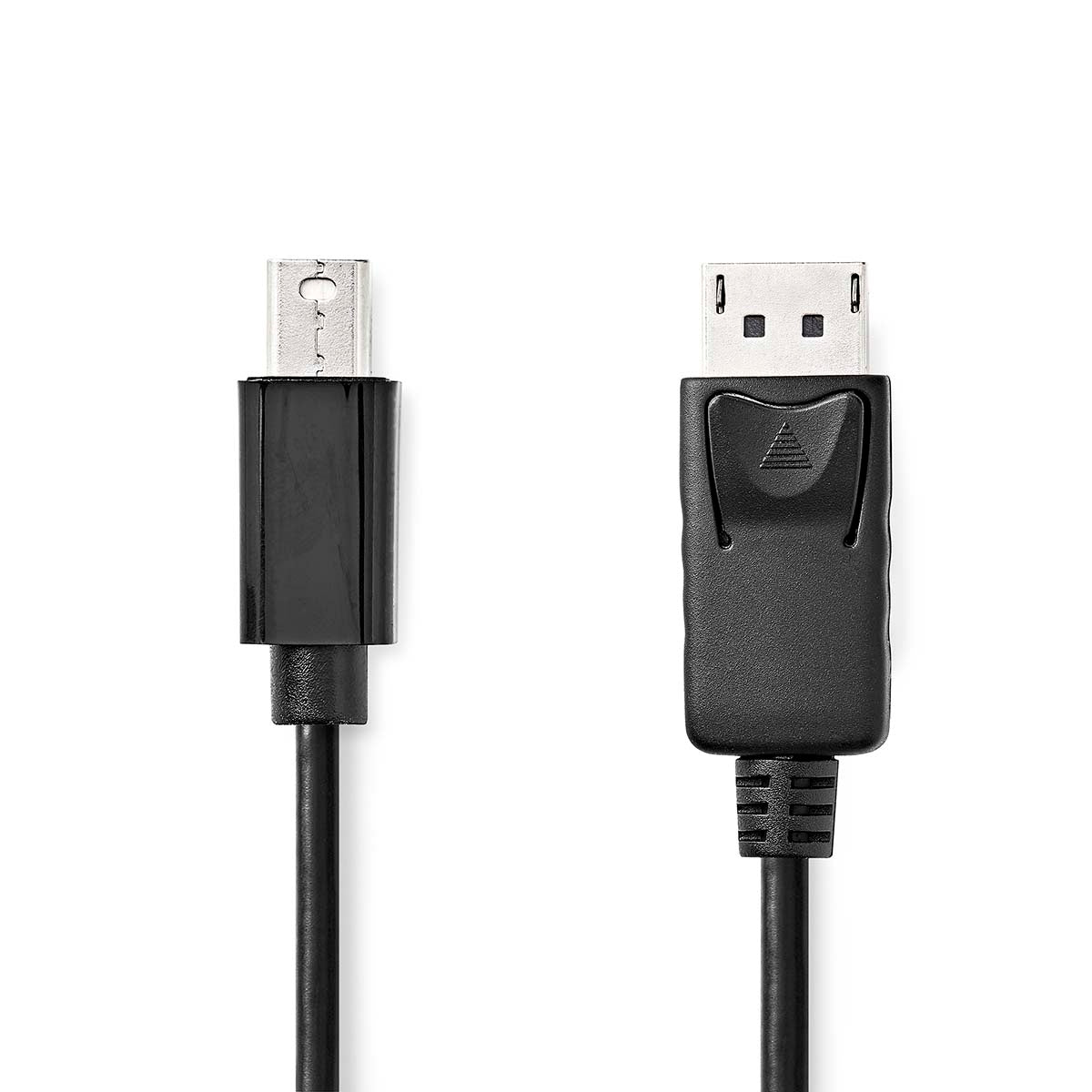 Mini Displayport Cable | DisplayPort 1.2 | Mini DisplayPort Male | DisplayPort Male | 21.6 Gbps | Nickel Plated | 2.00 m | Round | PVC | Black | Label