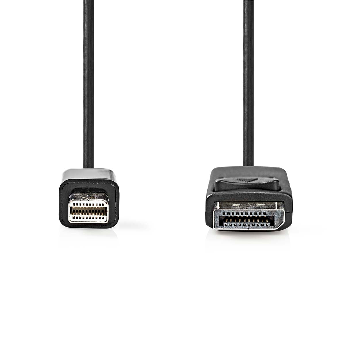 Mini Displayport Cable | DisplayPort 1.2 | Mini DisplayPort Male | DisplayPort Male | 21.6 Gbps | Nickel Plated | 2.00 m | Round | PVC | Black | Label