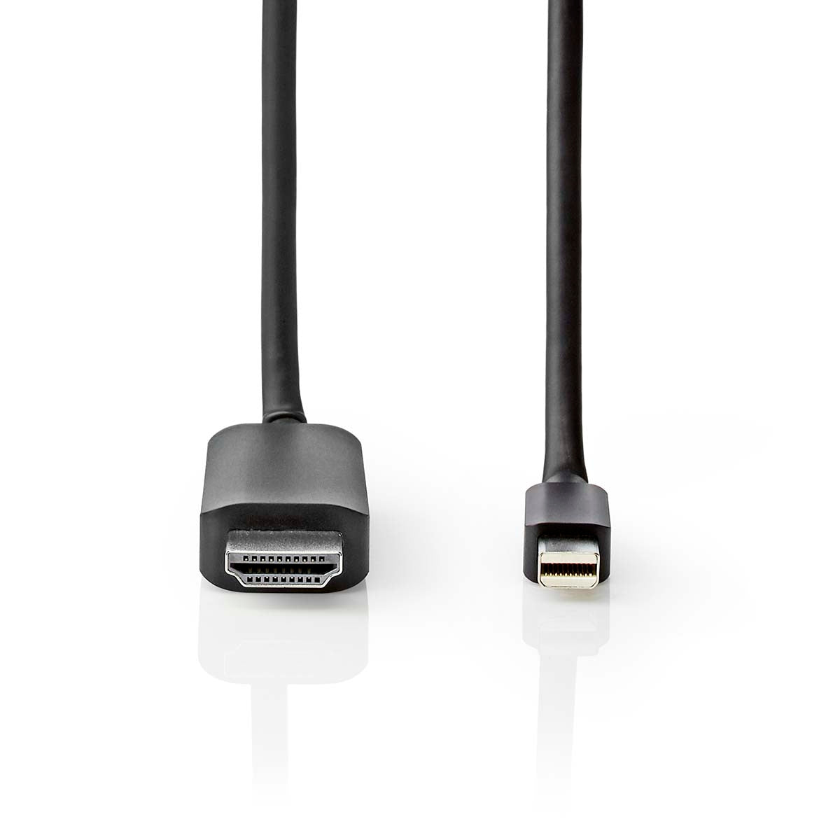 Mini Displayport Cable | DisplayPort 1.4 | Mini DisplayPort Male | HDMI™ Connector | 48 Gbps | Nickel Plated | 2.00 m | Round | PVC | Black | Plastic bag