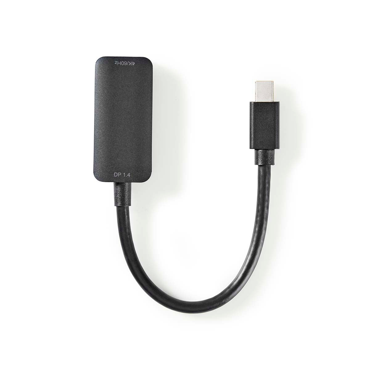Mini Displayport Cable | DisplayPort 1.4 | Mini DisplayPort Male | HDMI™ Output | 48 Gbps | Nickel Plated | 0.20 m | Round | PVC | Black | Plastic bag