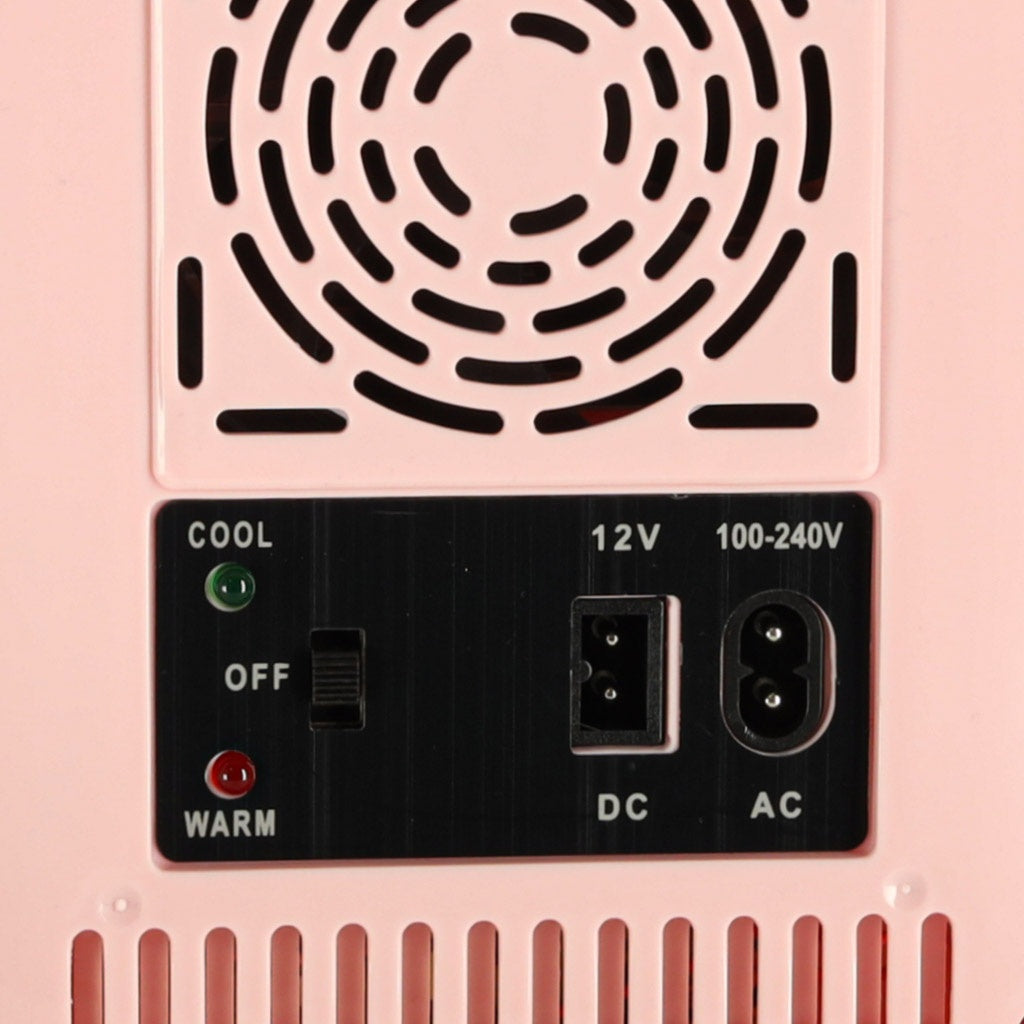 Mini Electric Car Fridge, 4L, Heating & Cooling, Pink