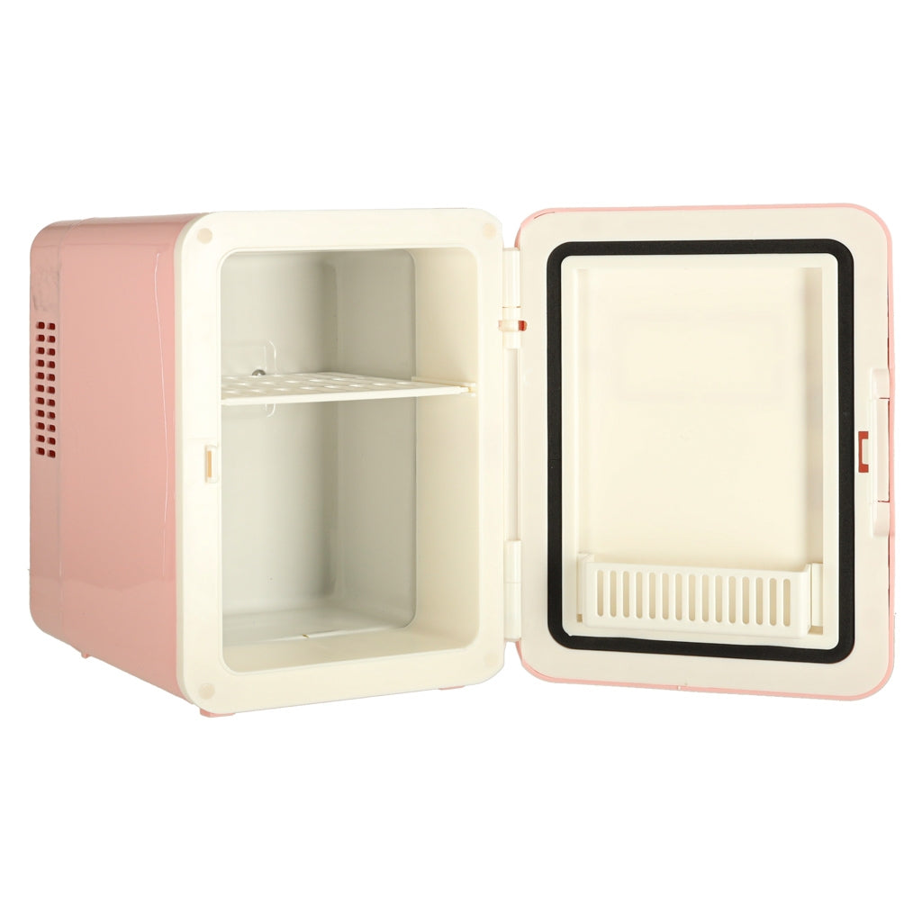 Mini Electric Car Fridge, 4L, Heating & Cooling, Pink