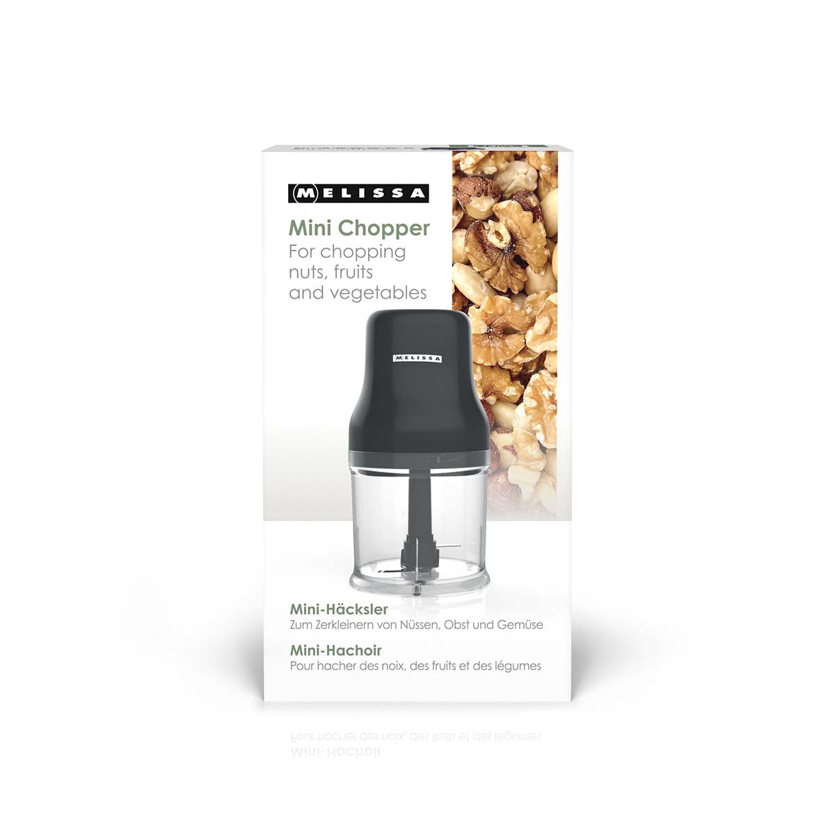 Mini Food Chopper, 200W, 0.5L Capacity, Black