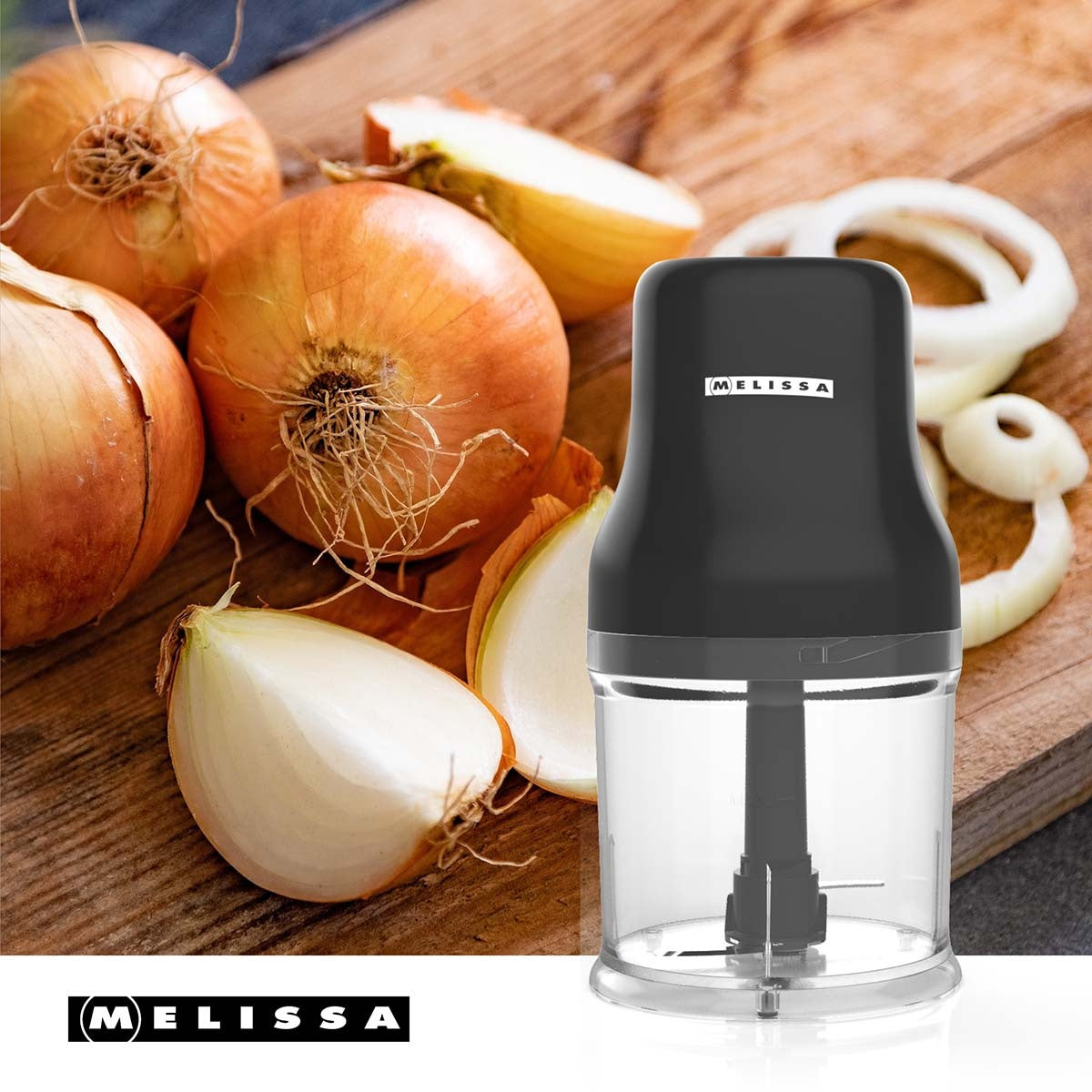 Mini Food Chopper, 200W, 0.5L Capacity, Black