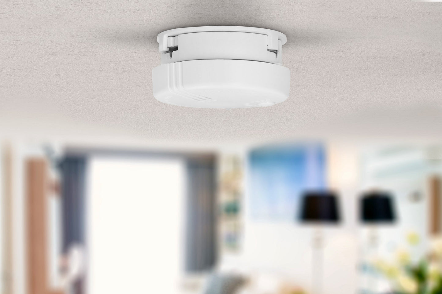Mini Smoke Detector, 5-Year Battery, 2-Pack, White