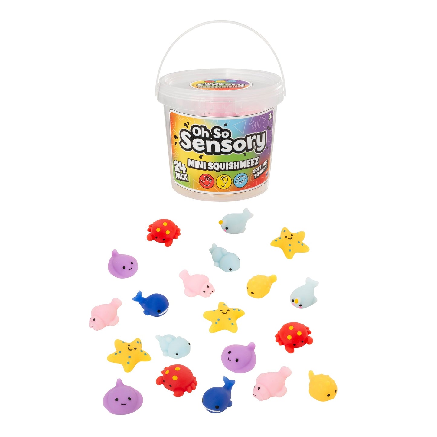 Mini Squishmeez 24Pcs In A Bucket