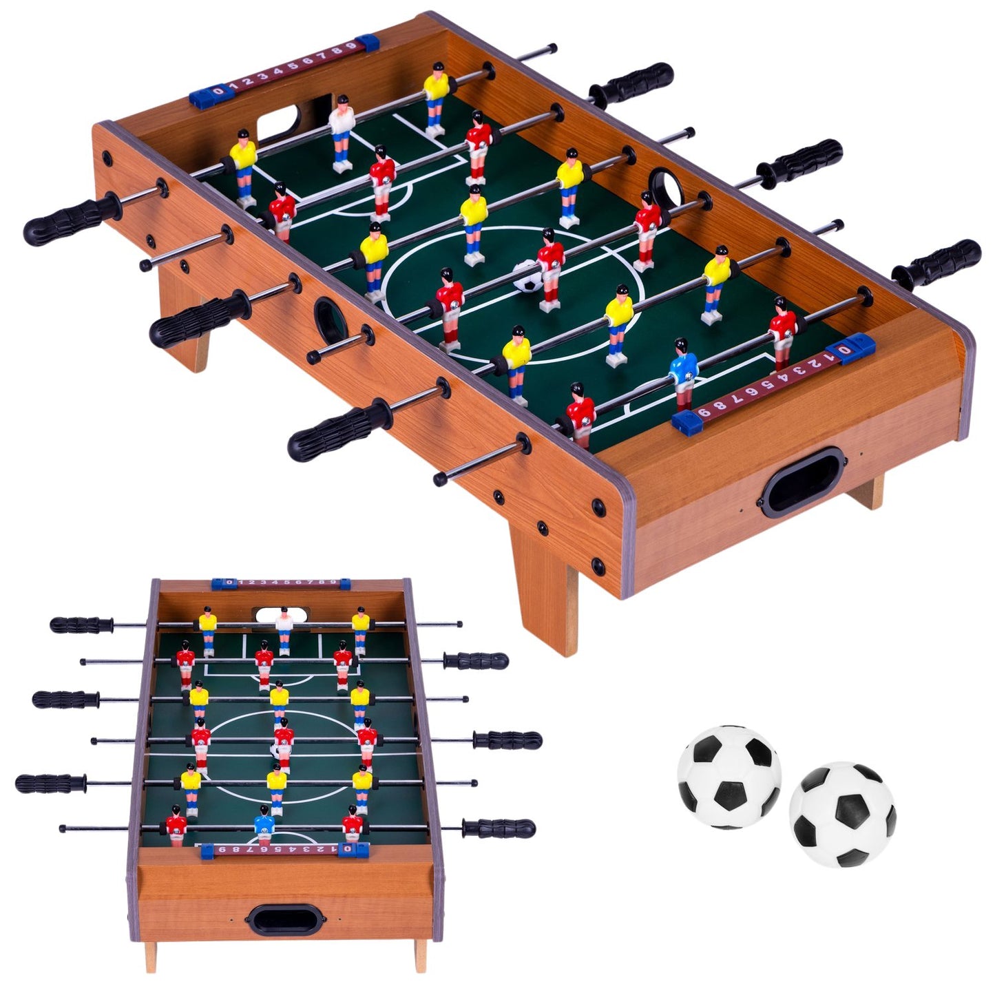 Mini Table Football Game – 70x35 cm, Wooden, Ages 3+
