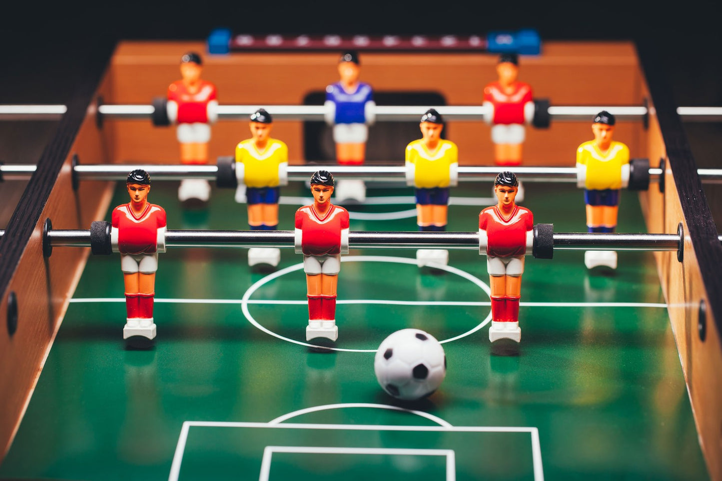 Mini Table Football Game – 70x35 cm, Wooden, Ages 3+