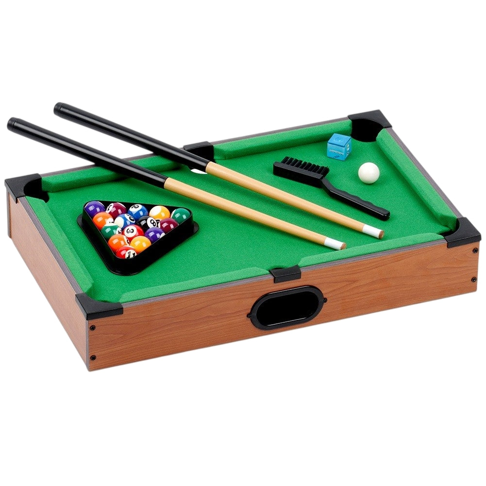 Mini billiards on a wooden table with accessories 48.5x30.5x8 cm