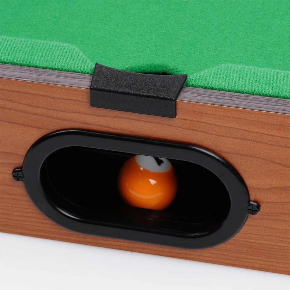 Mini billiards on a wooden table with accessories 48.5x30.5x8 cm