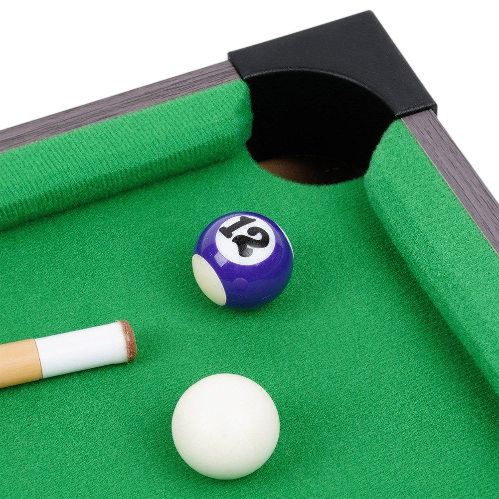 Mini billiards on a wooden table with accessories 48.5x30.5x8 cm