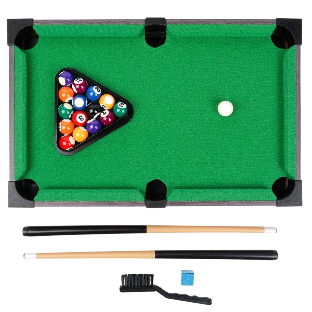 Mini billiards on a wooden table with accessories 48.5x30.5x8 cm