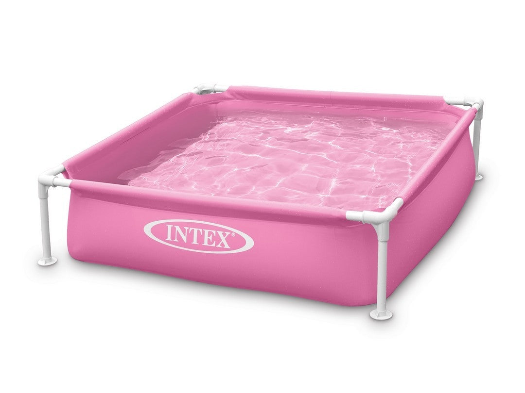 Mini frame pool for children pink 122 x 122 x 30 cm INTEX 57172