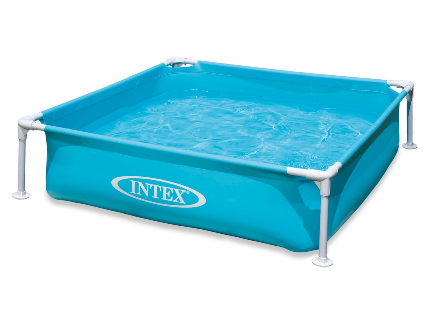 Mini frame pool for children, turquoise, 122 x 122 x 30 cm INTEX 57173