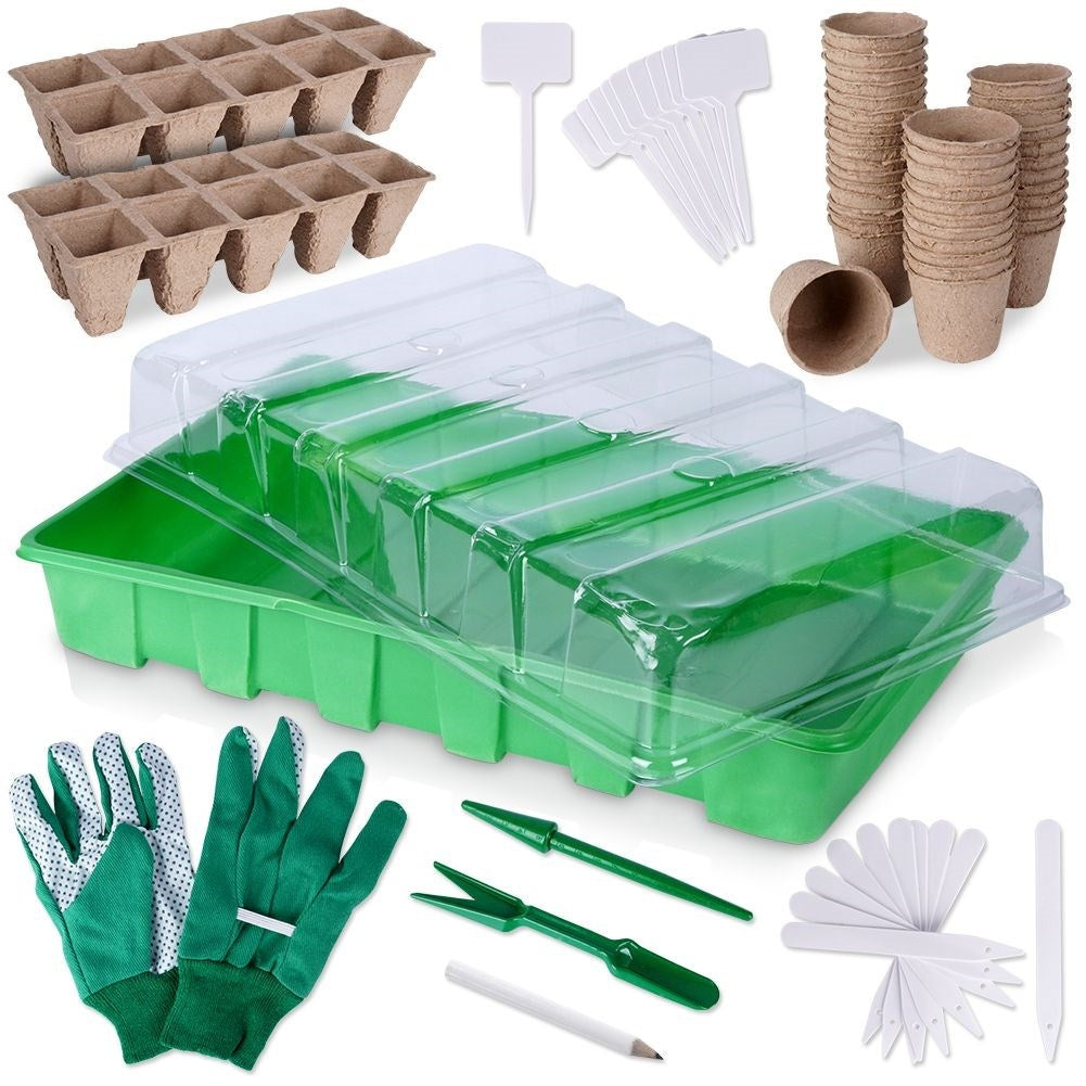 Mini greenhouse set for sowing seeds with 68 parts and accessories