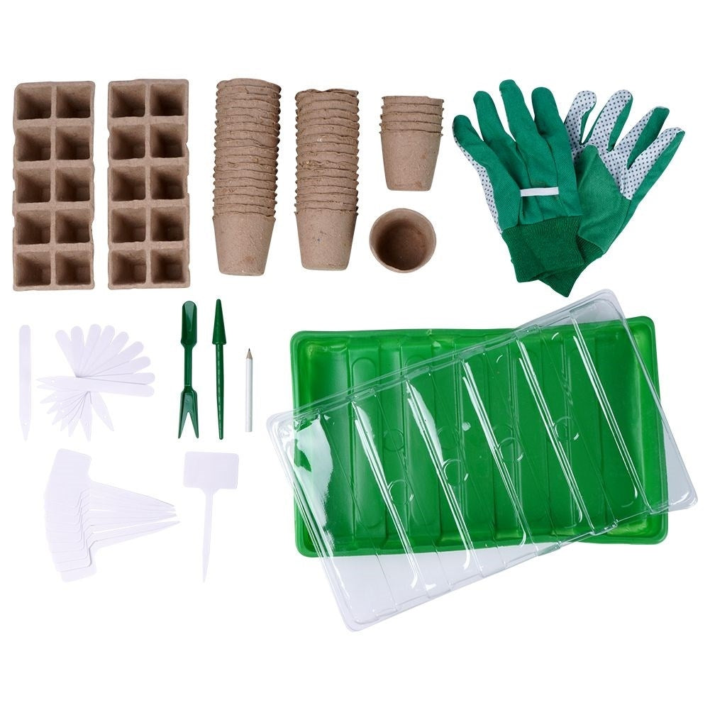 Mini greenhouse set for sowing seeds with 68 parts and accessories