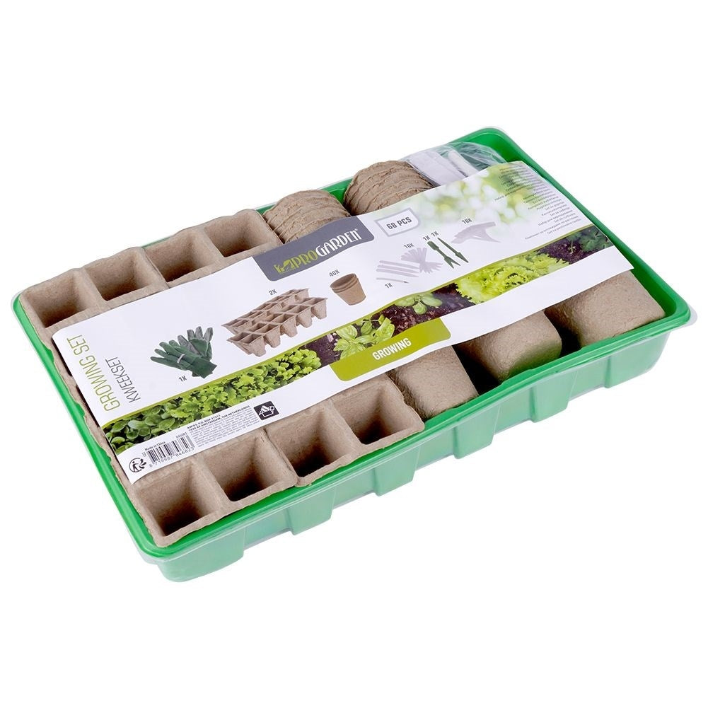Mini greenhouse set for sowing seeds with 68 parts and accessories