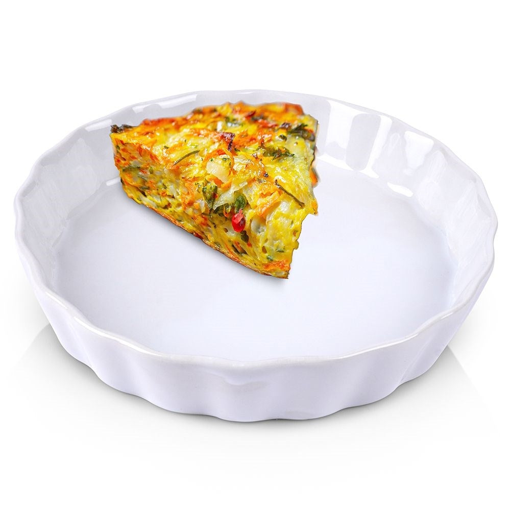 Mini pie form in white ceramic - for desserts & pies