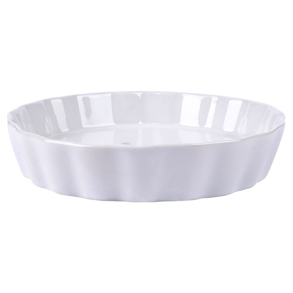 Mini pie form in white ceramic - for desserts & pies