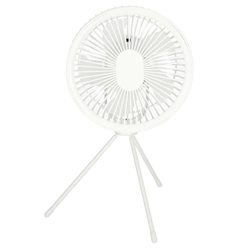 Mini standing desk fan white