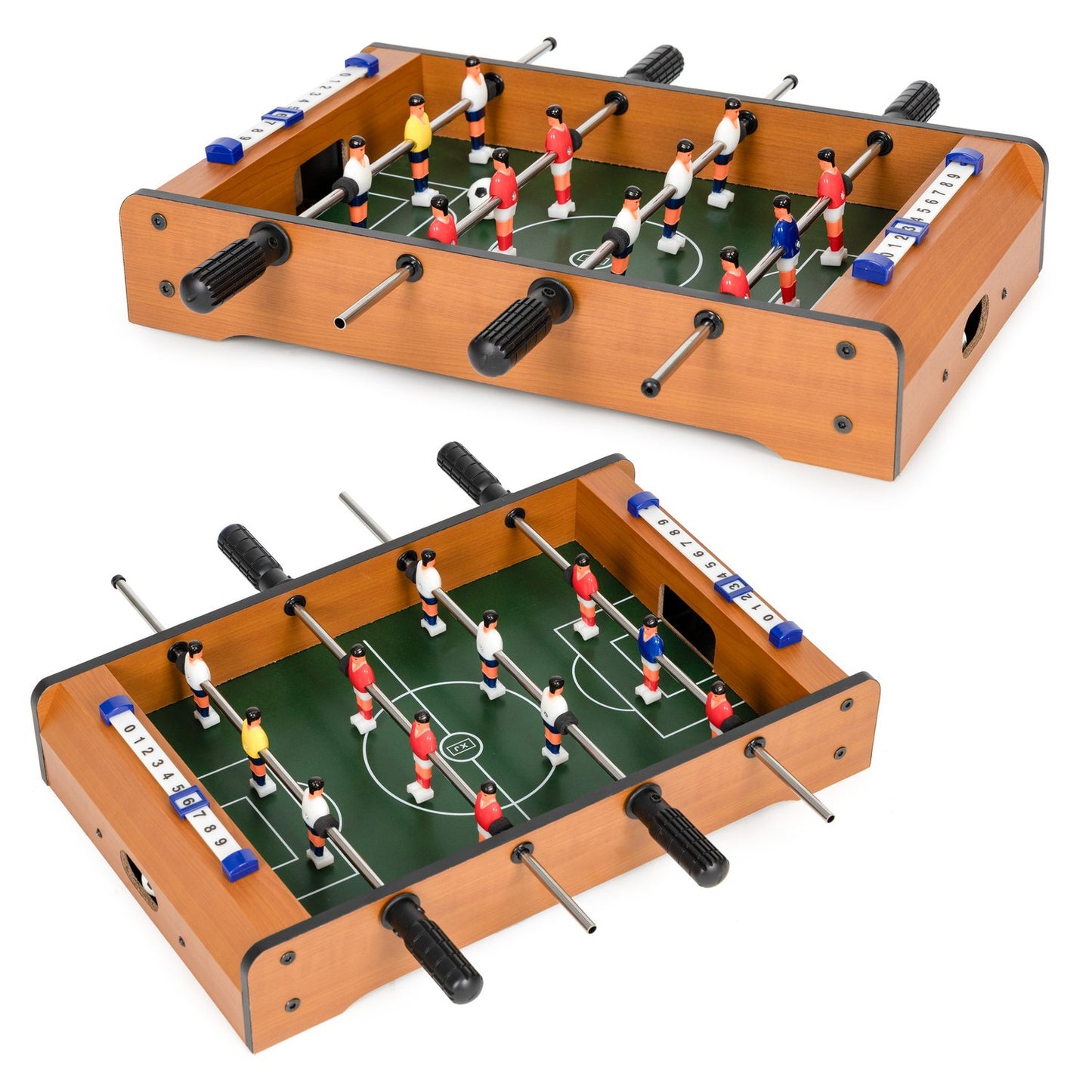 Mini table football for children, two balls and guides