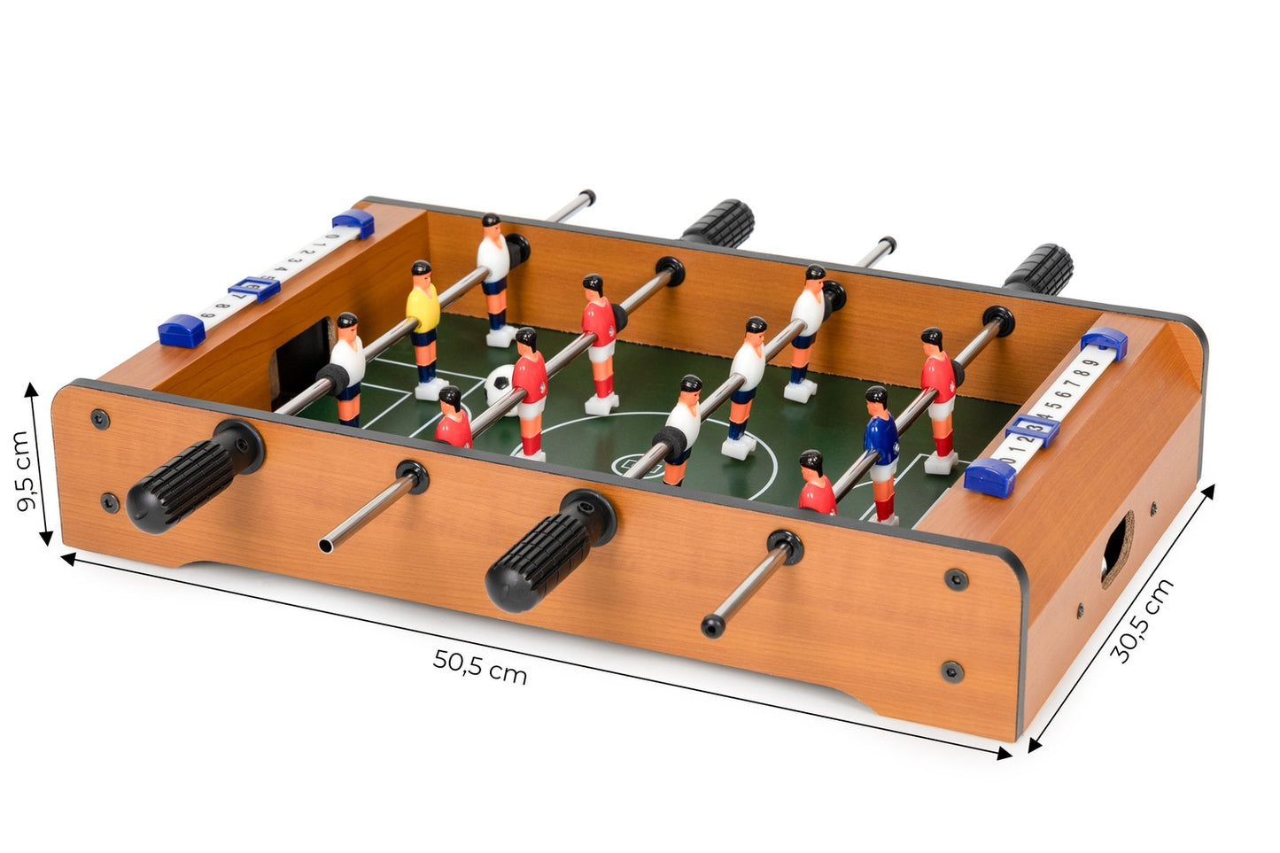 Mini table football for children, two balls and guides